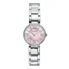 Tiffany & Co. Atlas® 24 mm watch in stainless steel with diamonds and pink mother-of-pearl. | ^Women Fine Watches|Women’s Watches