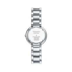 Tiffany & Co. Atlas® 34 mm Watch in Stainless Steel with Diamonds and White Mother-of-pearl | ^Women Fine Watches|Women’s Watches