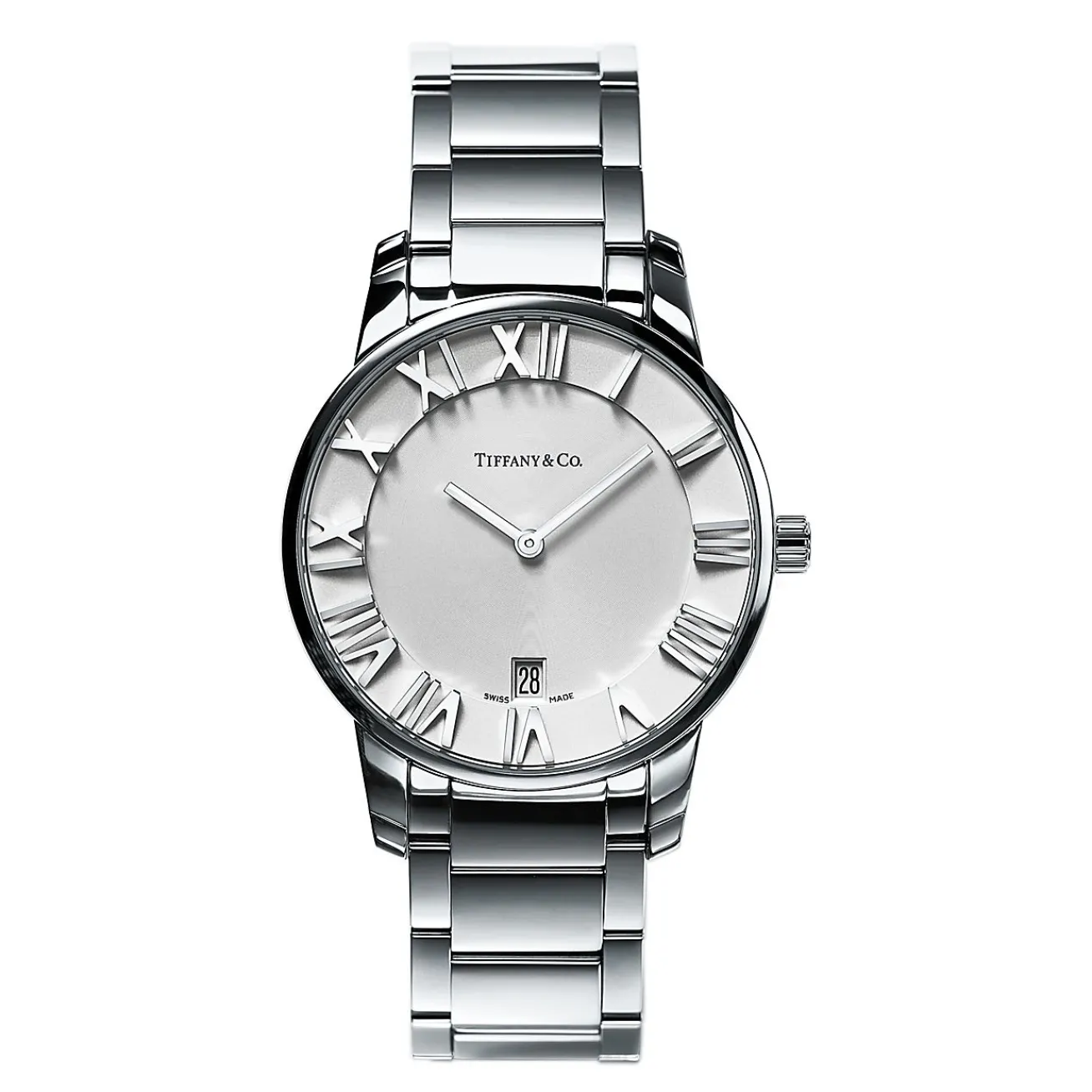 Tiffany & Co. Atlas® 2-Hand 37.5 mm watch in stainless steel. | ^ Fine Watches|Him