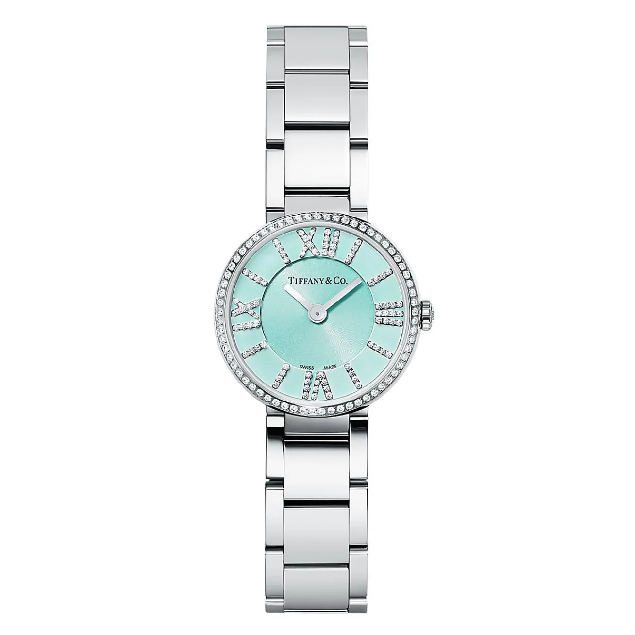 Tiffany & Co. Atlas® 2-Hand 24 mm women's watch in stainless steel with diamonds. | ^Women Gifts for Her|Her