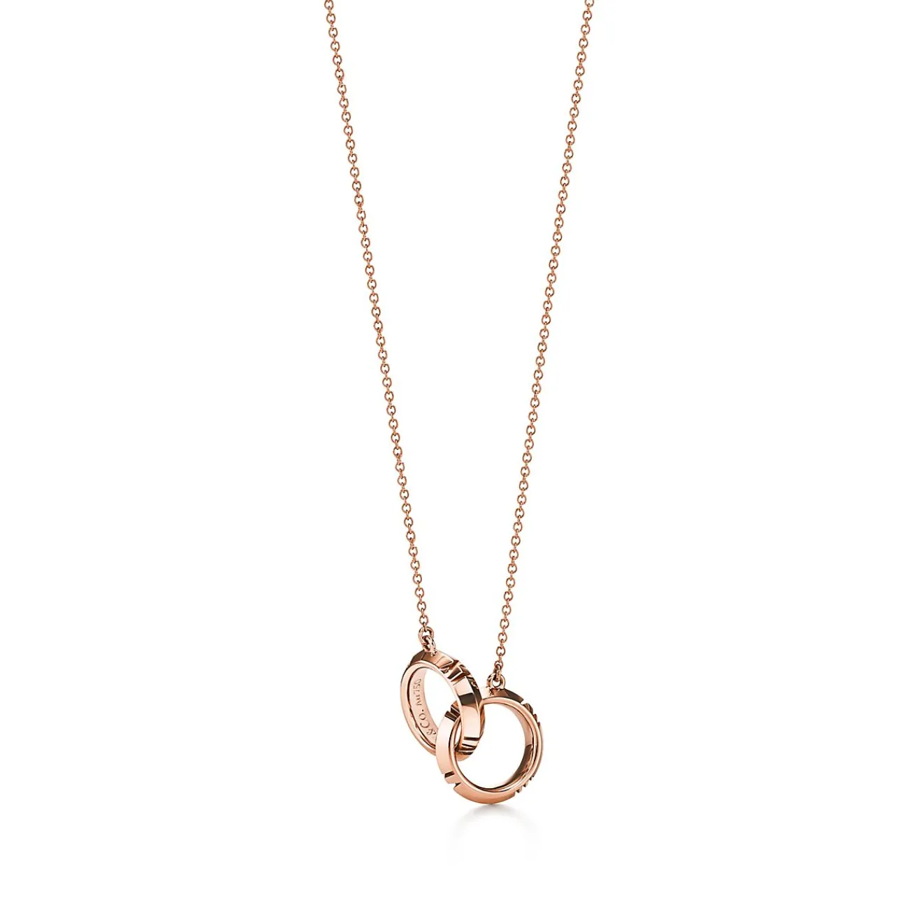 Tiffany & Co. Atlas® X Closed Interlocking Pendant in Rose Gold | ^ Necklaces & Pendants|Men's Jewelry