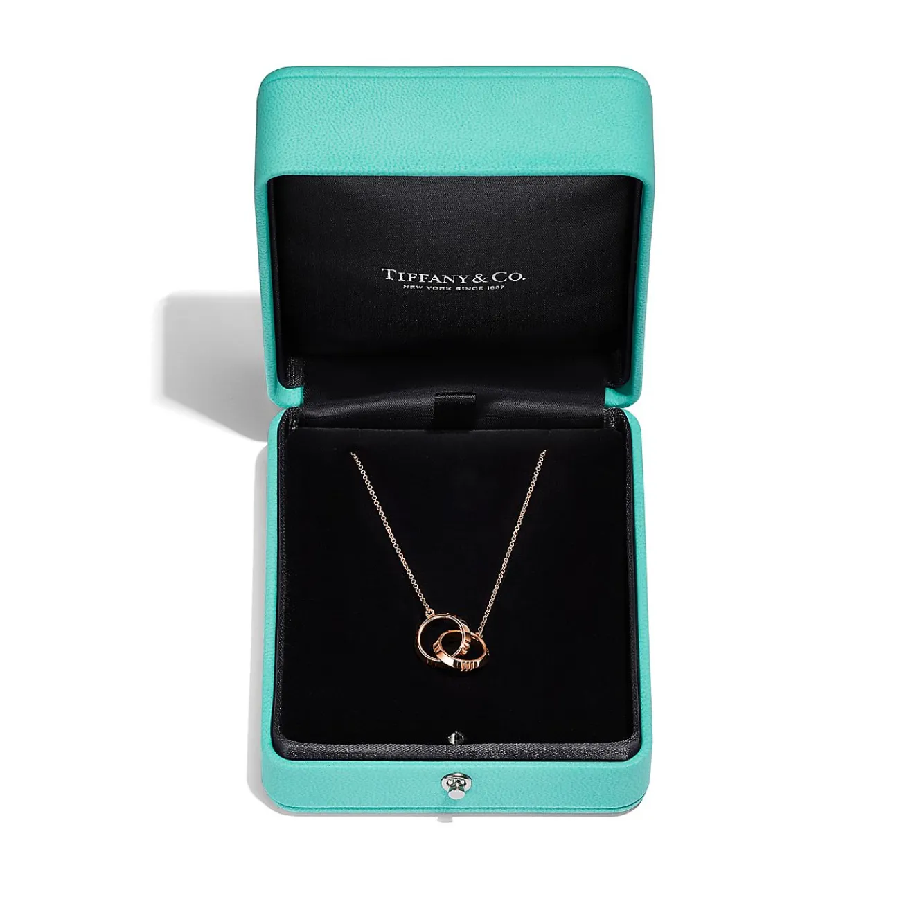 Tiffany & Co. Atlas® X Closed Interlocking Pendant in Rose Gold | ^ Necklaces & Pendants|Men's Jewelry