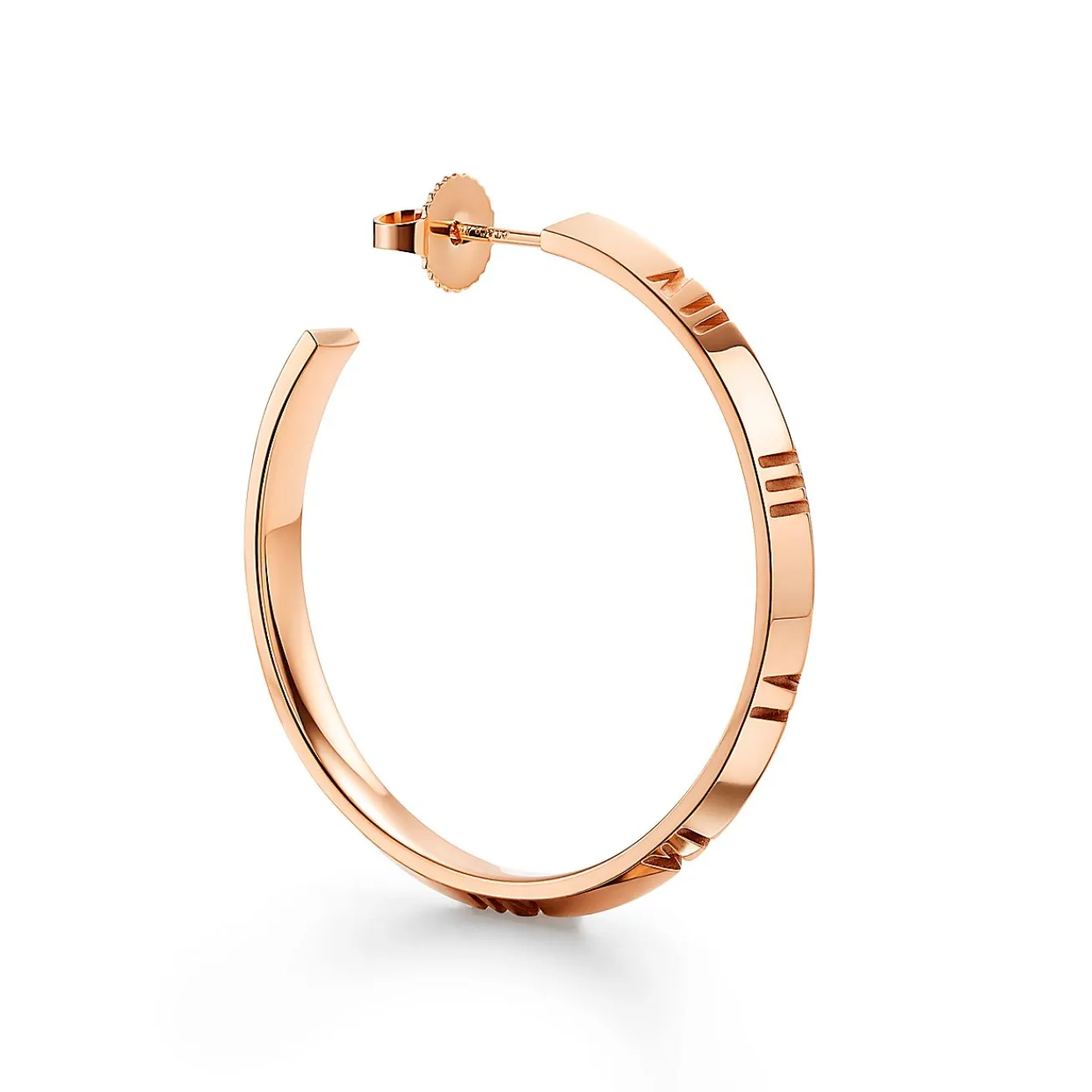 Tiffany & Co. Atlas® X Hoop Earrings in Rose Gold, Large | ^ Earrings|Hoop Earrings