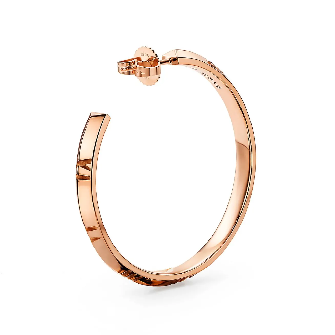Tiffany & Co. Atlas® X Hoop Earrings in Rose Gold, Large | ^ Earrings|Hoop Earrings