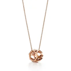 Tiffany & Co. Atlas® X Open Pendant in Rose Gold, Large | ^ Necklaces & Pendants|Men's Jewelry