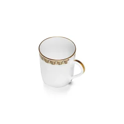 Tiffany & Co. Black Tiffany T True Mug with a Hand-painted Gold Rim | ^ Tableware|Coffee & Tea
