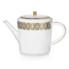 Tiffany & Co. Black Tiffany T True Teapot with a Hand-painted Gold Rim | ^ Tableware|Coffee & Tea
