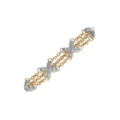 Tiffany & Co. Bracelet in Platinum and Yellow Gold with Diamonds | ^ Bracelets|Gold Jewelry