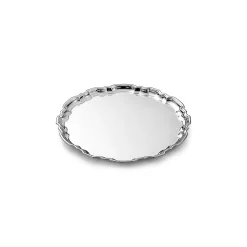 Tiffany & Co. Chippendale round tray in sterling silver. | ^ The Home|Housewarming Gifts