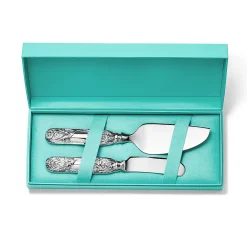 Tiffany & Co. Chrysanthemum cheese knife and server in sterling silver. | ^ The Couple|Wedding Gifts