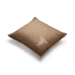 Tiffany & Co. Color Block Cushion in Beige and Morganite Pink Cashmere and Wool | ^ The Home|Housewarming Gifts