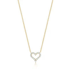 Tiffany & Co. Diamond heart pendant in 18k rose gold, mini. | ^ Necklaces & Pendants|Rose Gold Jewelry