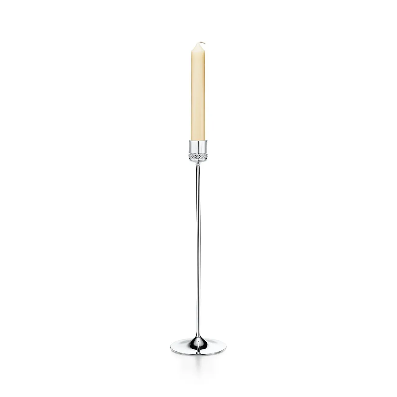 Tiffany & Co. Diamond Point candlesticks in sterling silver. | ^ The Home|Housewarming Gifts