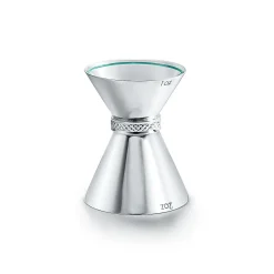 Tiffany & Co. Diamond Point jigger in sterling silver with a Tiffany Blue® accent. | ^ Him|Gifts for Him