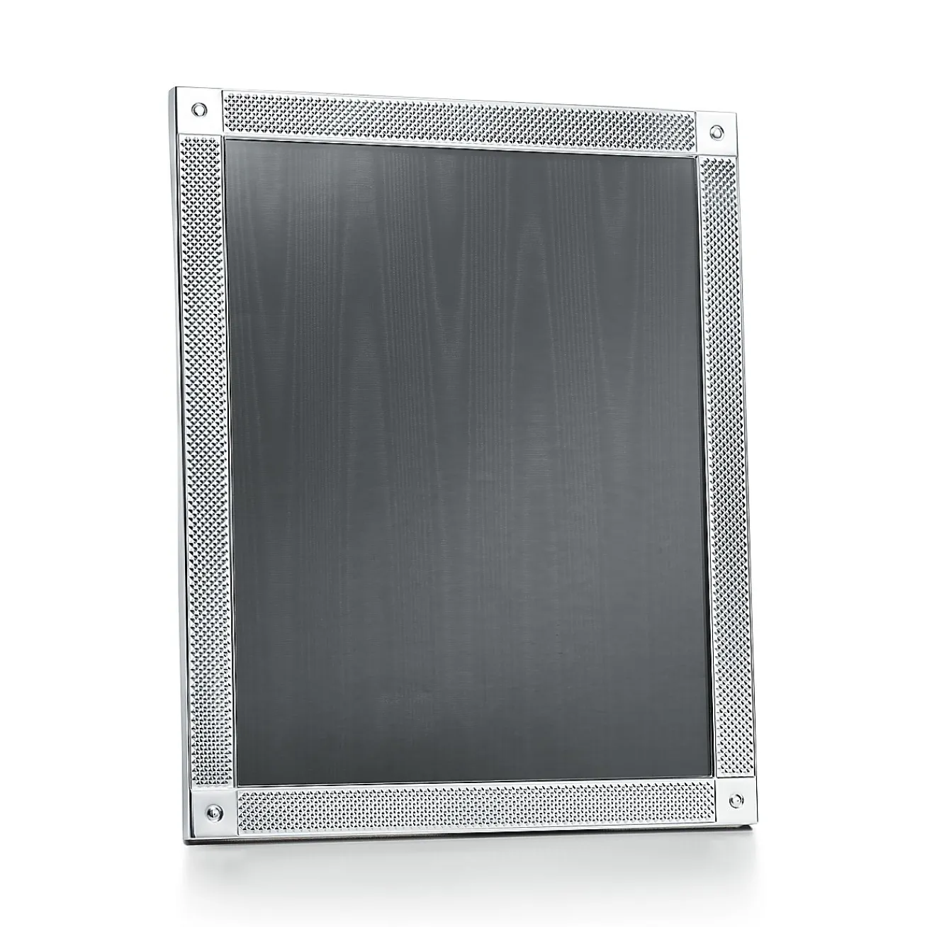Tiffany & Co. Diamond Point rectangular frame in sterling silver. | ^ The Couple|Wedding Gifts
