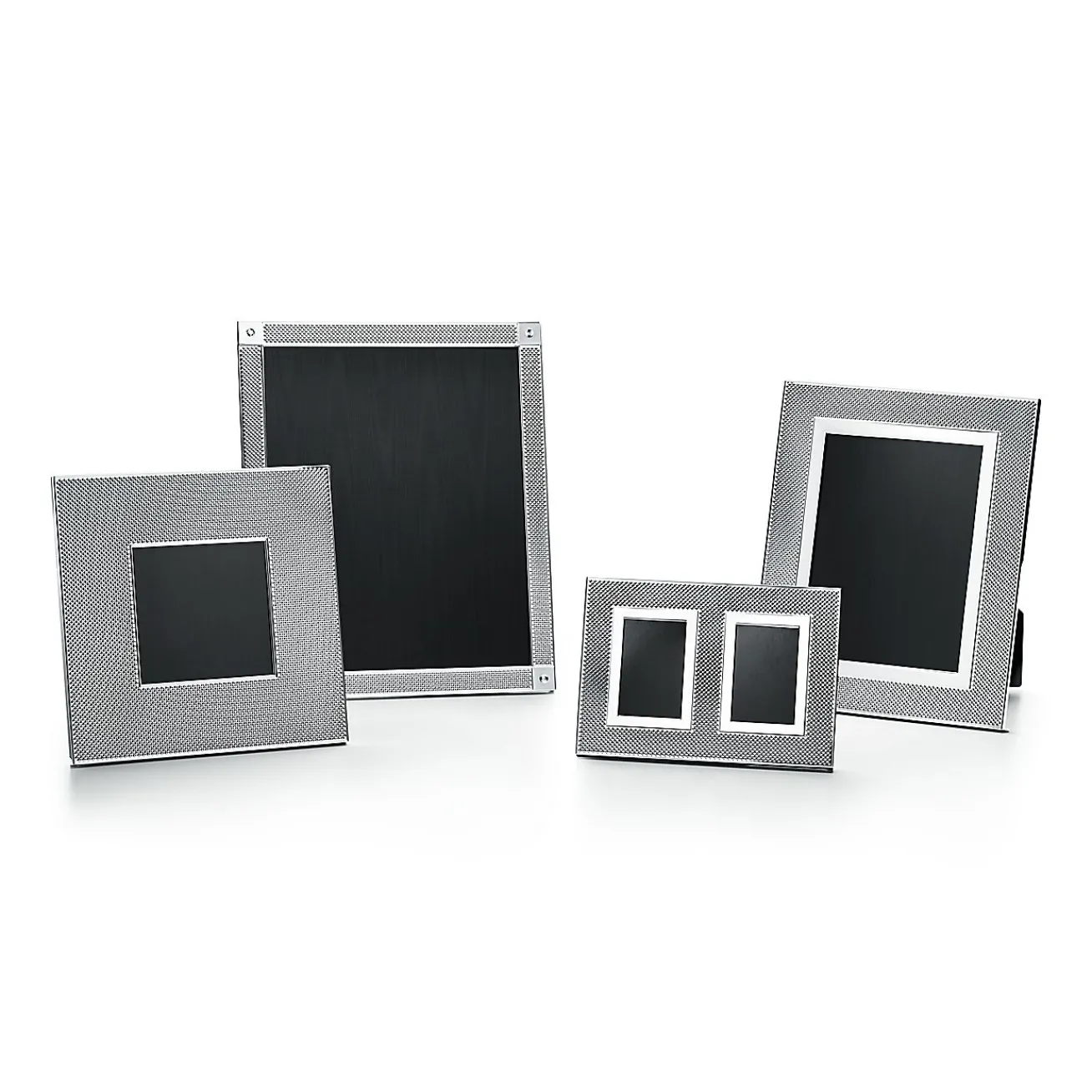 Tiffany & Co. Diamond Point rectangular frame in sterling silver. | ^ The Couple|Wedding Gifts