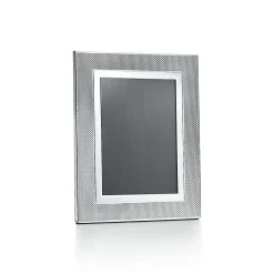 Tiffany & Co. Diamond Point rectangular frame in sterling silver. | ^ The Couple|Wedding Gifts