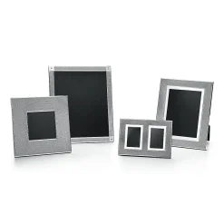 Tiffany & Co. Diamond Point rectangular frame in sterling silver. | ^ The Couple|Wedding Gifts