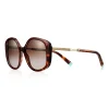 Tiffany & Co. Diamond Point Sunglasses in Tortoise Acetate with Gradient Brown Lenses | ^ Sunglasses