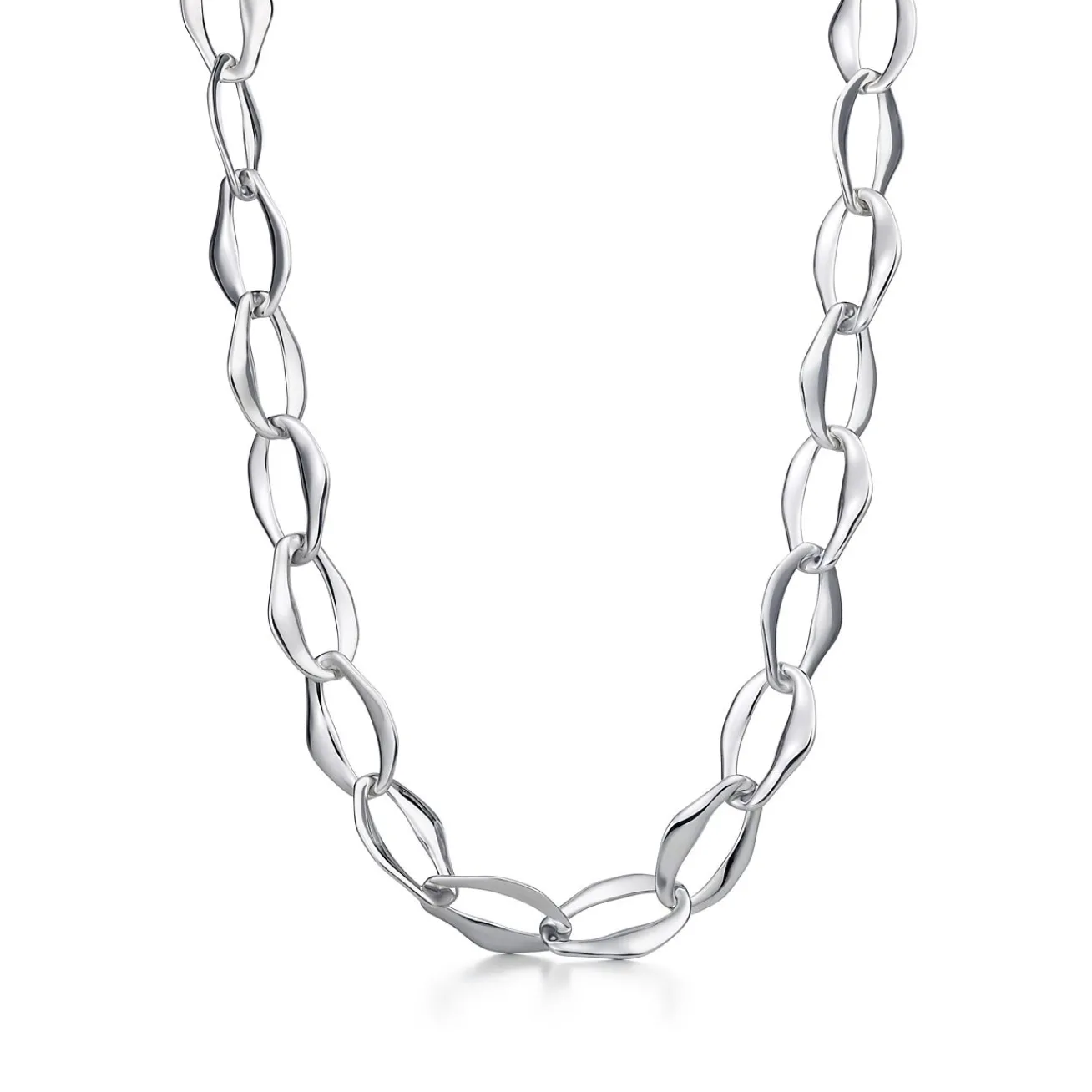 Tiffany & Co. Elsa Peretti® Aegean necklace in sterling silver. | ^ Necklaces & Pendants|Bold Silver Jewelry