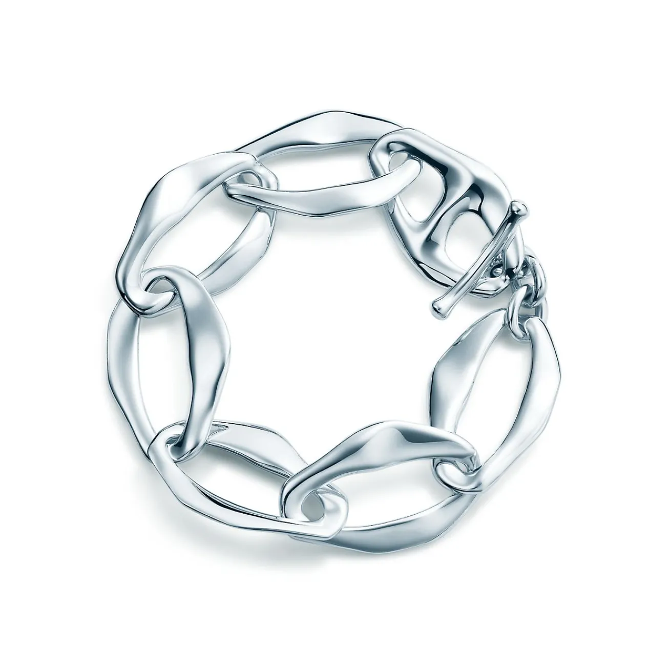 Tiffany & Co. Elsa Peretti® Aegean toggle bracelet in sterling silver, medium. | ^ Bracelets|Bold Silver Jewelry