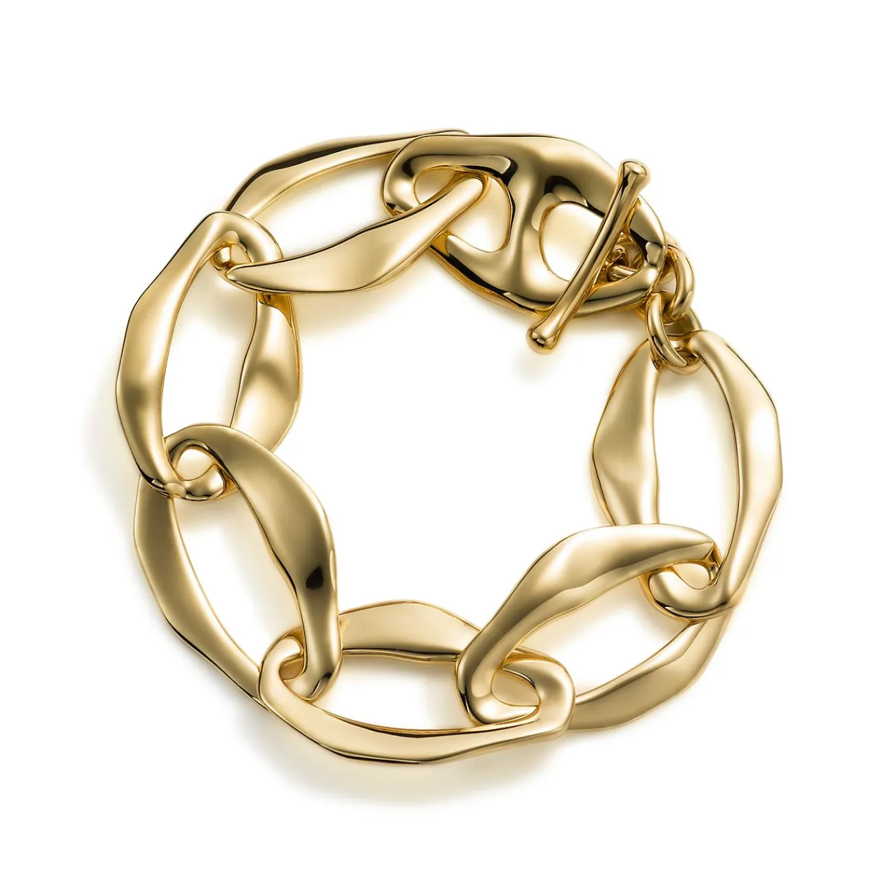 Tiffany & Co. Elsa Peretti® Aegean toggle bracelet in 18k gold, small. | ^ Bracelets|Gold Jewelry
