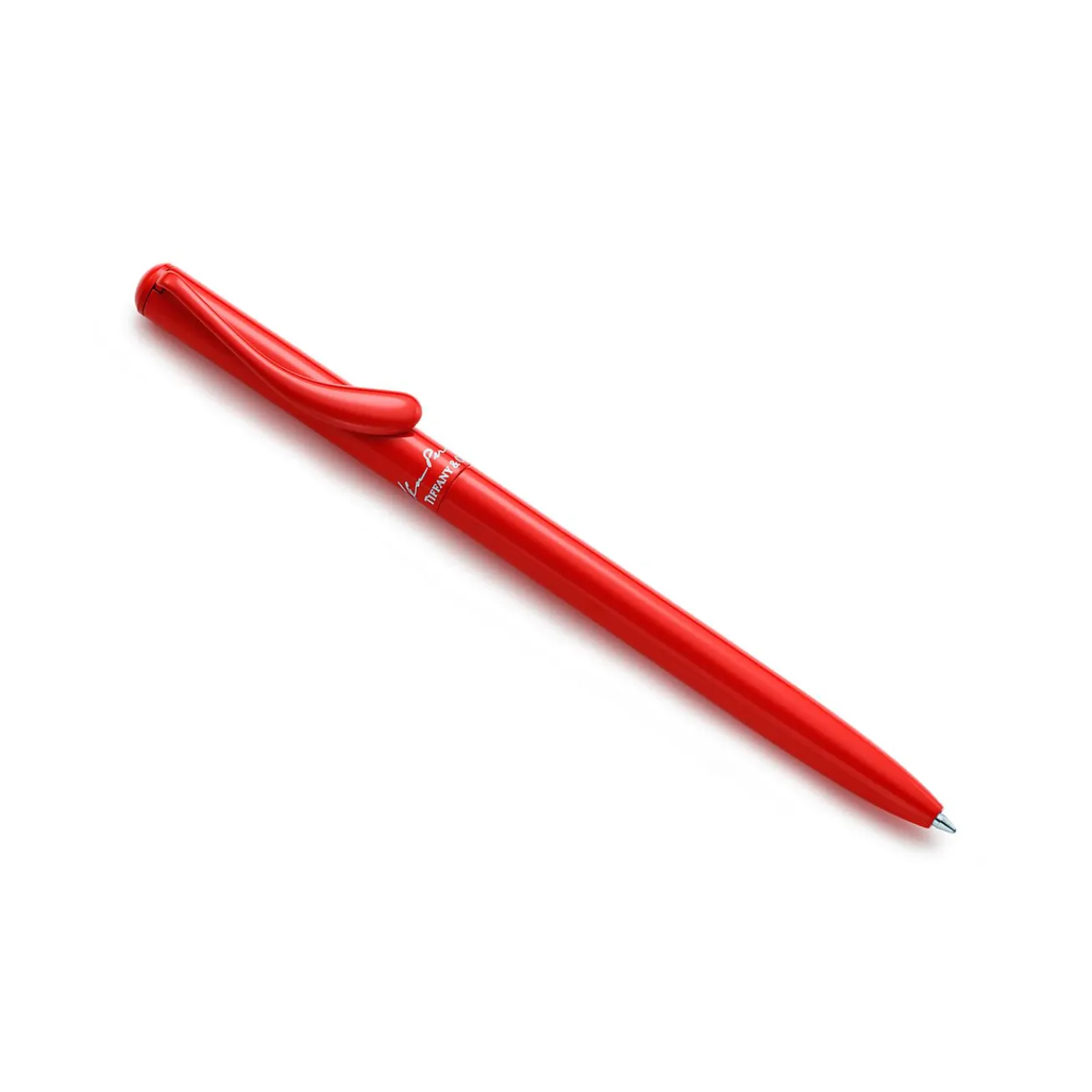 Tiffany & Co. Elsa Peretti® ballpoint pen. Red lacquer finish over brass. | ^ Stationery, Games & Unique Objects|Games & Novelties