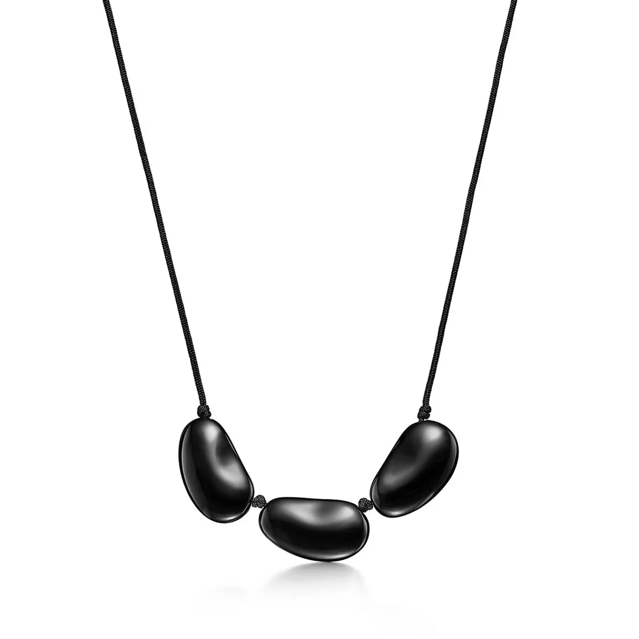 Tiffany & Co. Elsa Peretti® Bean® design Necklace in Black Lacquer over Japanese Hardwood | ^ Necklaces & Pendants|Elsa Peretti®