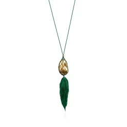 Tiffany & Co. Elsa Peretti® Bean® design Necklace of Gold Lacquer over Japanese Hardwood | ^ Necklaces & Pendants|Gold Jewelry