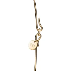 Tiffany & Co. Elsa Peretti® Bean® design Wire Necklace in Yellow Gold with Green Jade, 20 mm | ^ Necklaces & Pendants|Gold Jewelry