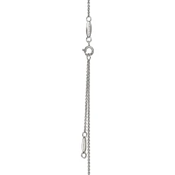Tiffany & Co. Elsa Peretti® Bean® design Pendant in Platinum with Pavé Diamonds, 18 mm | ^ Necklaces & Pendants|Platinum Jewelry