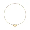 Tiffany & Co. Elsa Peretti® Bean® design Wire Necklace in Yellow Gold, 20 mm | ^ Necklaces & Pendants|Gold Jewelry