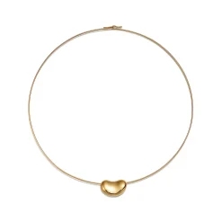 Tiffany & Co. Elsa Peretti® Bean® design Wire Necklace in Yellow Gold, 20 mm | ^ Necklaces & Pendants|Gold Jewelry