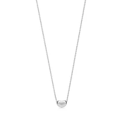Tiffany & Co. Elsa Peretti® Bean® design Pendant in Platinum with Diamonds, 9 mm | ^ Necklaces & Pendants|Platinum Jewelry