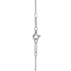 Tiffany & Co. Elsa Peretti® Bean® design Pendant in Platinum with Diamonds, 9 mm | ^ Necklaces & Pendants|Platinum Jewelry