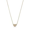 Tiffany & Co. Elsa Peretti® Bean® design Pendant in Yellow Gold with Pavé Diamonds, 12 mm | ^ Necklaces & Pendants|Gold Jewelry