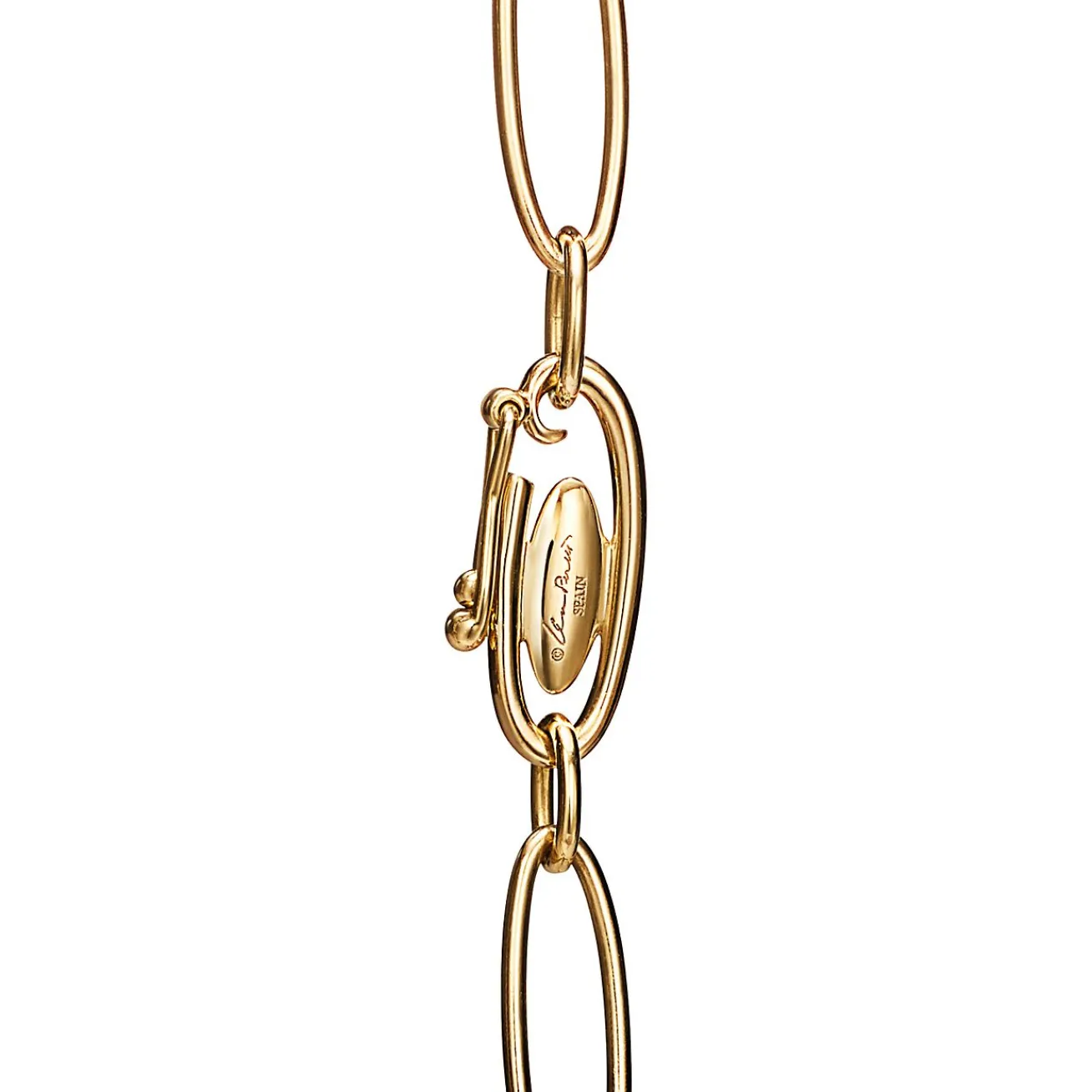 Tiffany & Co. Elsa Peretti® Bean® design Bracelet in Yellow Gold with Diamonds and Green Jade | ^ Bracelets|Gold Jewelry