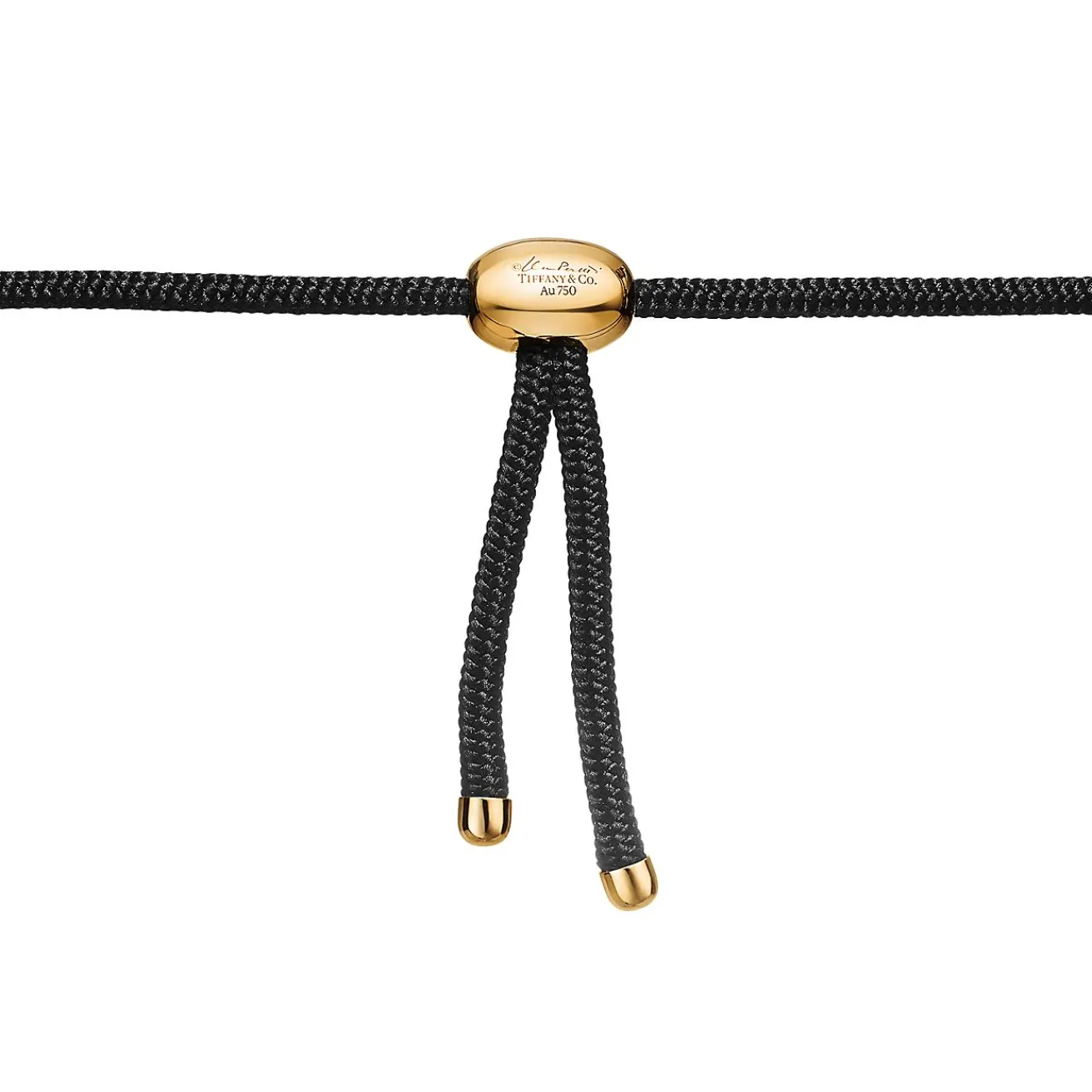 Tiffany & Co. Elsa Peretti® Bean® design Necklace in Yellow Gold with Green Jade, 29 x 50 mm | ^ Necklaces & Pendants|Gold Jewelry