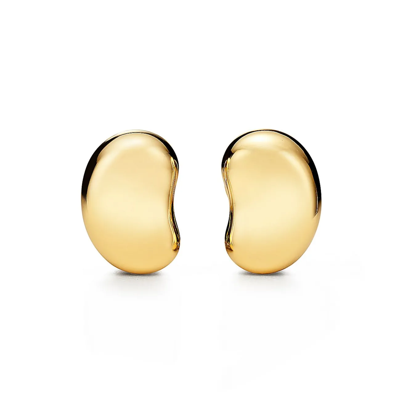 Tiffany & Co. Elsa Peretti® Bean® design Ear Clips in Yellow Gold, 20 mm | ^ Earrings|New Jewelry