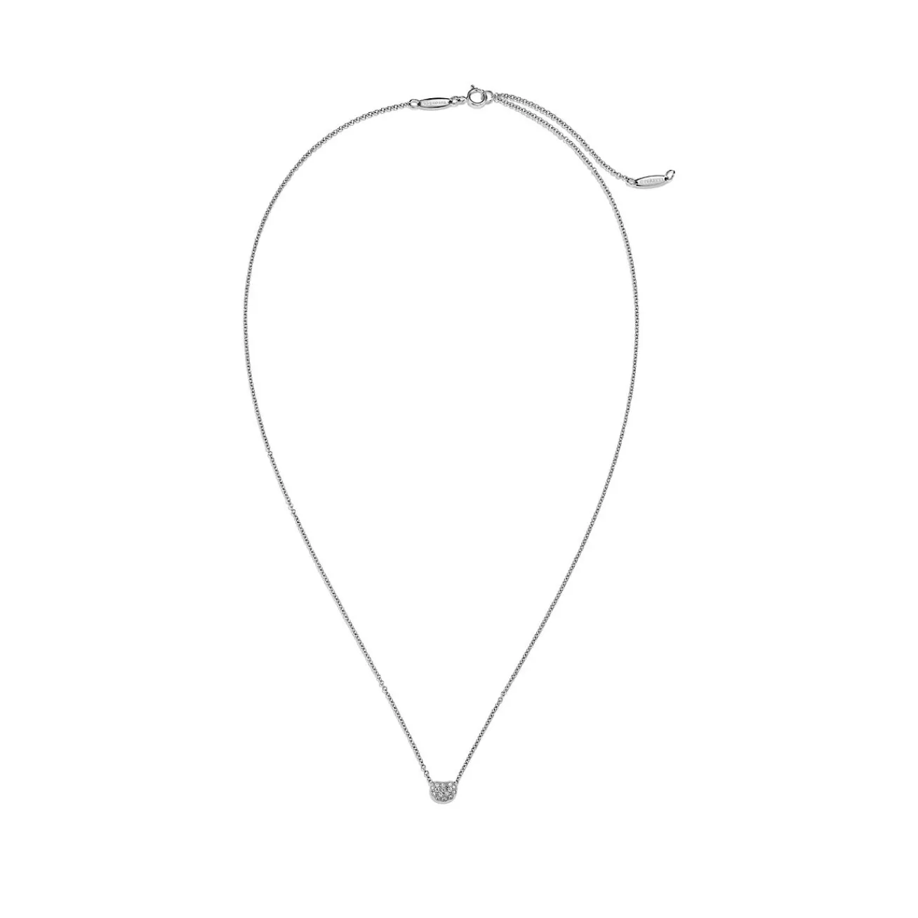 Tiffany & Co. Elsa Peretti® Bean® design Pendant in Platinum with Diamonds | ^ Necklaces & Pendants|Dainty Jewelry