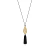 Tiffany & Co. Elsa Peretti® Bean® design Necklace of Rock Crystal with Yellow Gold | ^ Necklaces & Pendants|Gold Jewelry
