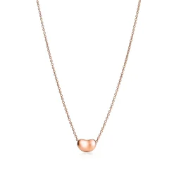 Tiffany & Co. Elsa Peretti® Bean® design Pendant in Rose Gold, 6.5 mm | ^ Necklaces & Pendants|Rose Gold Jewelry