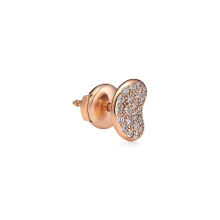 Tiffany & Co. Elsa Peretti® Bean® design Earrings in Rose Gold with Diamonds, 9 mm | ^ Earrings|Rose Gold Jewelry