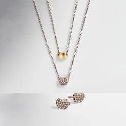 Tiffany & Co. Elsa Peretti® Bean® design Earrings in Rose Gold with Diamonds, 9 mm | ^ Earrings|Rose Gold Jewelry