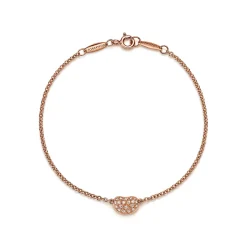 Tiffany & Co. Elsa Peretti® Bean® design Bracelet in Rose Gold with Diamonds | ^ Bracelets|New Jewelry