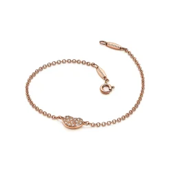 Tiffany & Co. Elsa Peretti® Bean® design Bracelet in Rose Gold with Diamonds | ^ Bracelets|New Jewelry