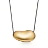 Tiffany & Co. Elsa Peretti® Bean® design Pendant in Yellow Gold, 50 mm | ^ Necklaces & Pendants|Gold Jewelry