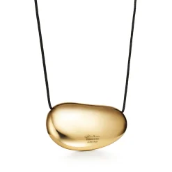 Tiffany & Co. Elsa Peretti® Bean® design Pendant in Yellow Gold, 50 mm | ^ Necklaces & Pendants|Gold Jewelry