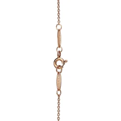 Tiffany & Co. Elsa Peretti® Bean® design Pendant in Rose Gold with Diamonds, 12 mm | ^ Necklaces & Pendants|Dainty Jewelry