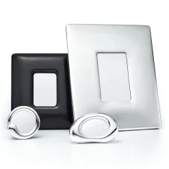 Tiffany & Co. Elsa Peretti® Bombe frame in black leather, medium. | ^ Decor|Elsa Peretti Home